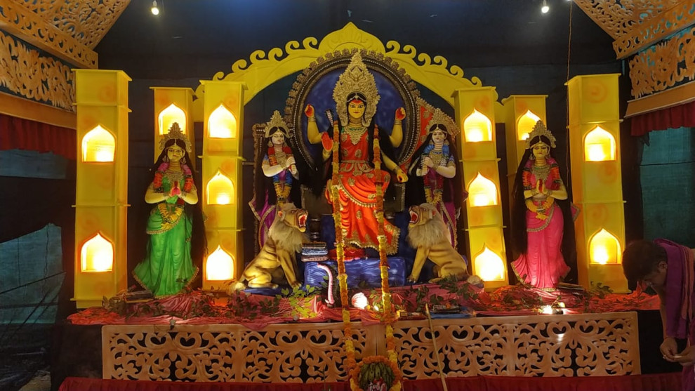 খাগড়াছড়িতে উৎসবের আমেজে জগদ্ধাত্রী পূজার আরাধনা শুরু