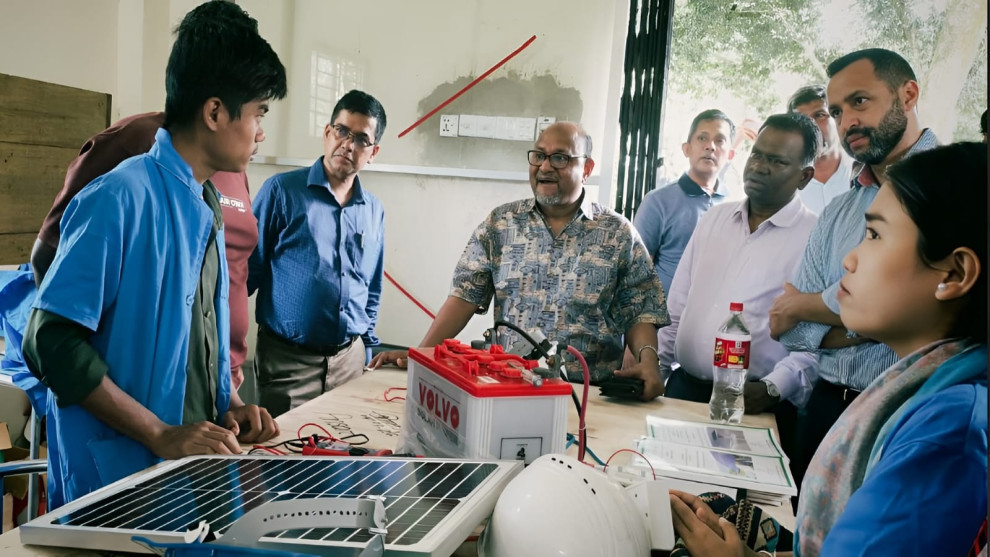 কাপ্তাইয়ে সুইডেন পলিটেকনিক ইনস্টিটিউট পরিদর্শনে শিক্ষা সচিব