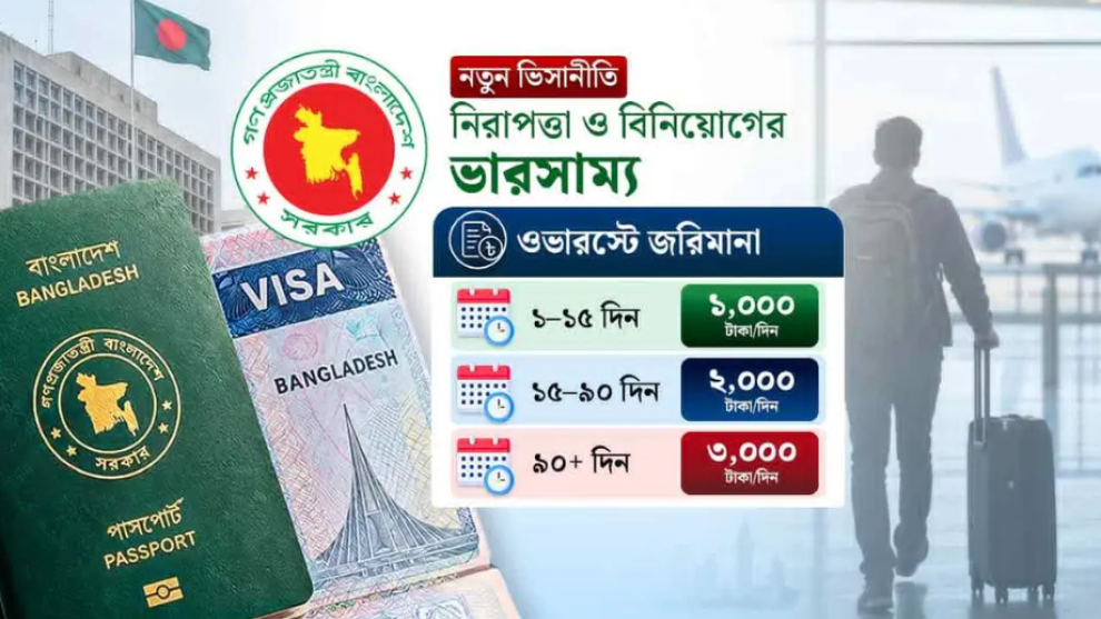 নতুন ভিসানীতি ২০২৬: ওভারস্টেতে জরিমানা, বিনিয়োগে এনভিআর