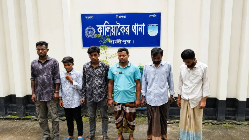 কালিয়াকৈর হাইটেক সিটিতে তামার তার ও পাইপ চুরি, ৬ জন গ্রেপ্তার