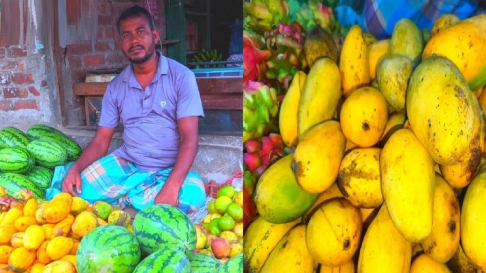 বছরজুড়েই মিষ্টি আমের স্বাদ, মিঠাপুকুরের হাটে মিলছে থাই কাটিমন