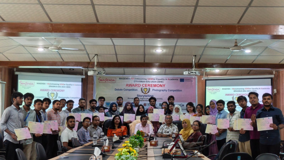 নারী-পুরুষ সমতার বার্তা নিয়ে বাকৃবিতে তিনদিনব্যাপী প্রতিযোগিতার সমাপনী