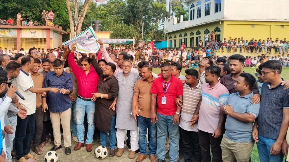 শহীদ জিয়া স্মৃতি ফুটবল টুর্নামেন্টের ফাইনালে আল আমিন ক্রীড়া চক্র