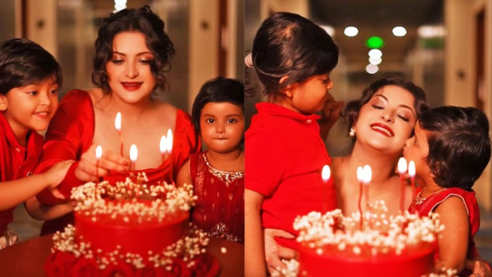 দুই সন্তানকে ঘিরে পরীমনির জন্মদিনের আনন্দঘন সূচনা